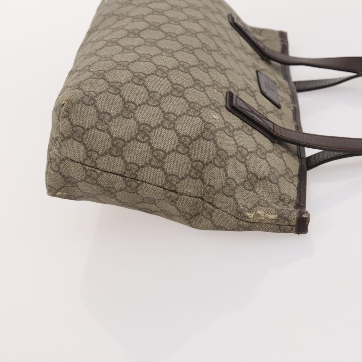 GUCCI GG Supreme GG Crystal Coated Canvas 4 Set Black Beige Auth 178411