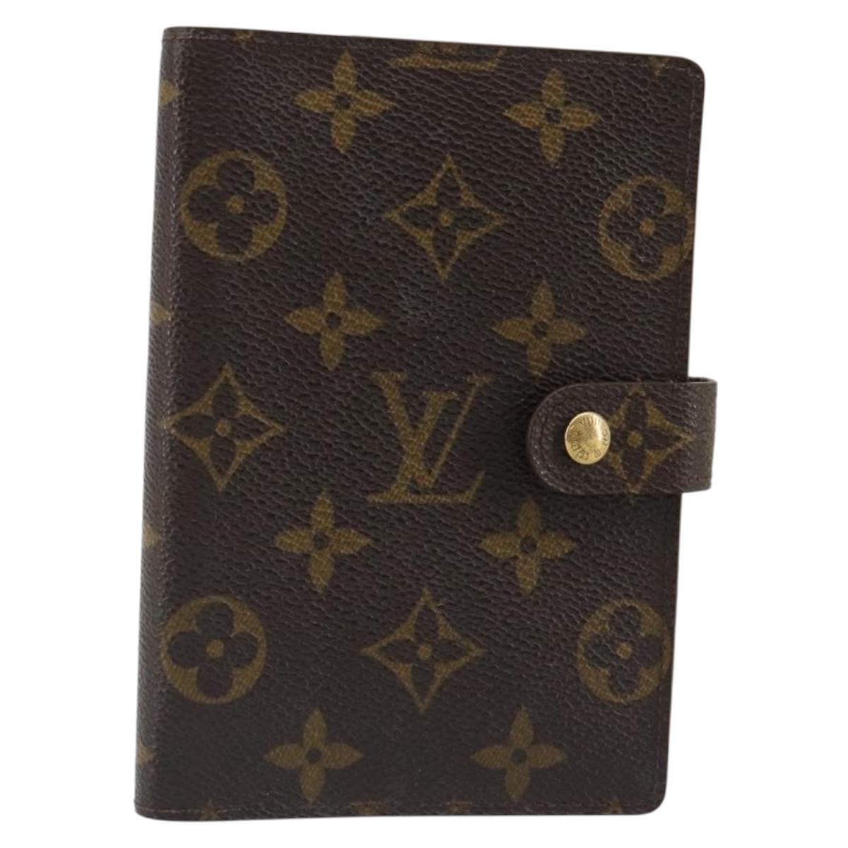 LOUIS VUITTON Monogram Agenda PM Day Planner Cover R20005 LV Auth 178415