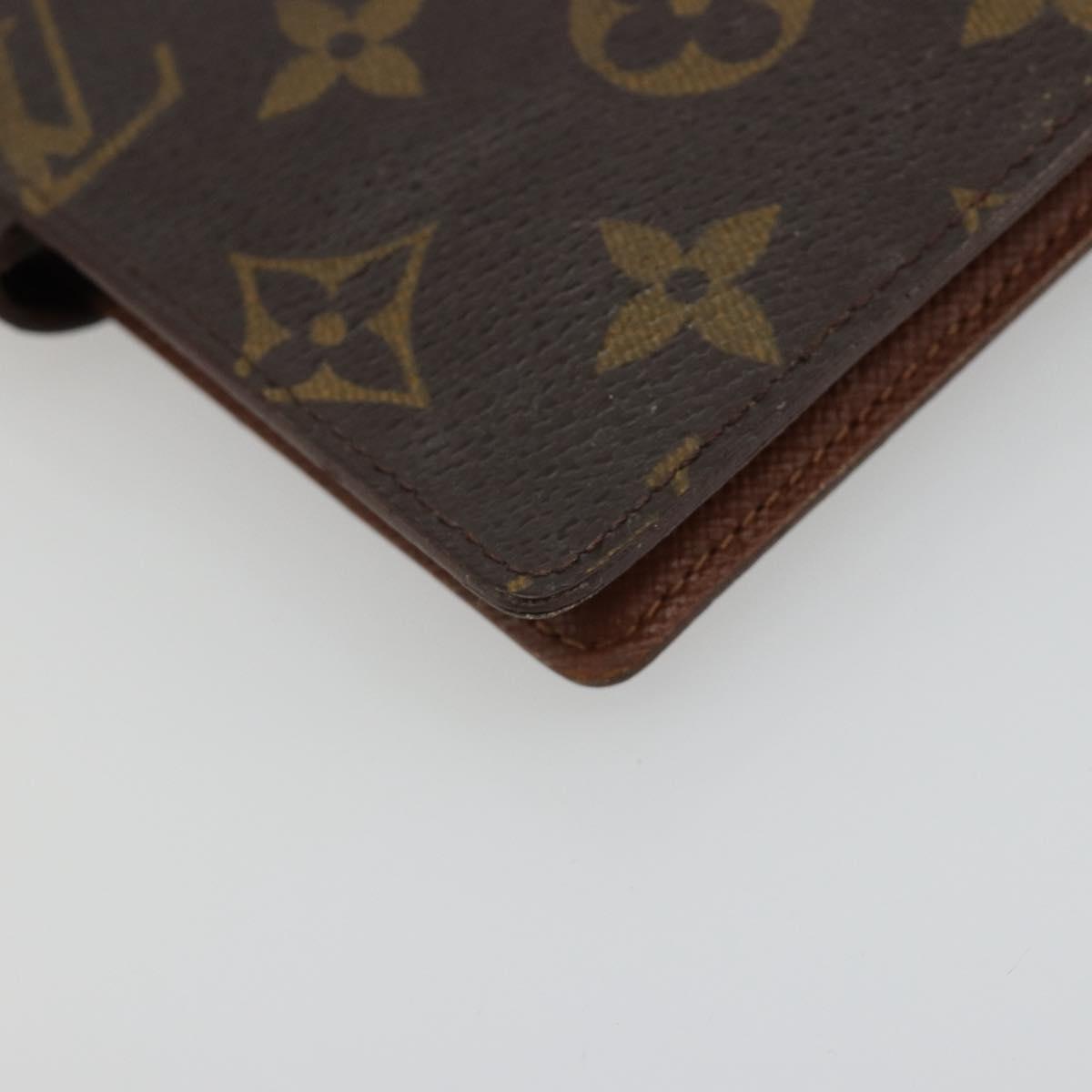 LOUIS VUITTON Monogram Agenda PM Day Planner Cover R20005 LV Auth 178415
