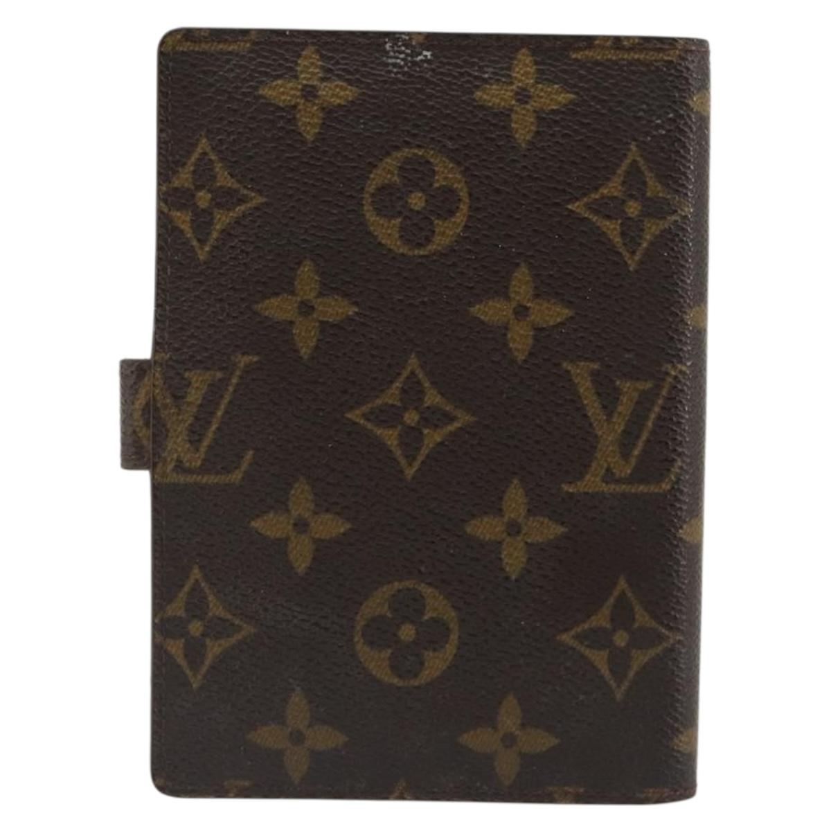 LOUIS VUITTON Monogram Agenda PM Day Planner Cover R20005 LV Auth 178415