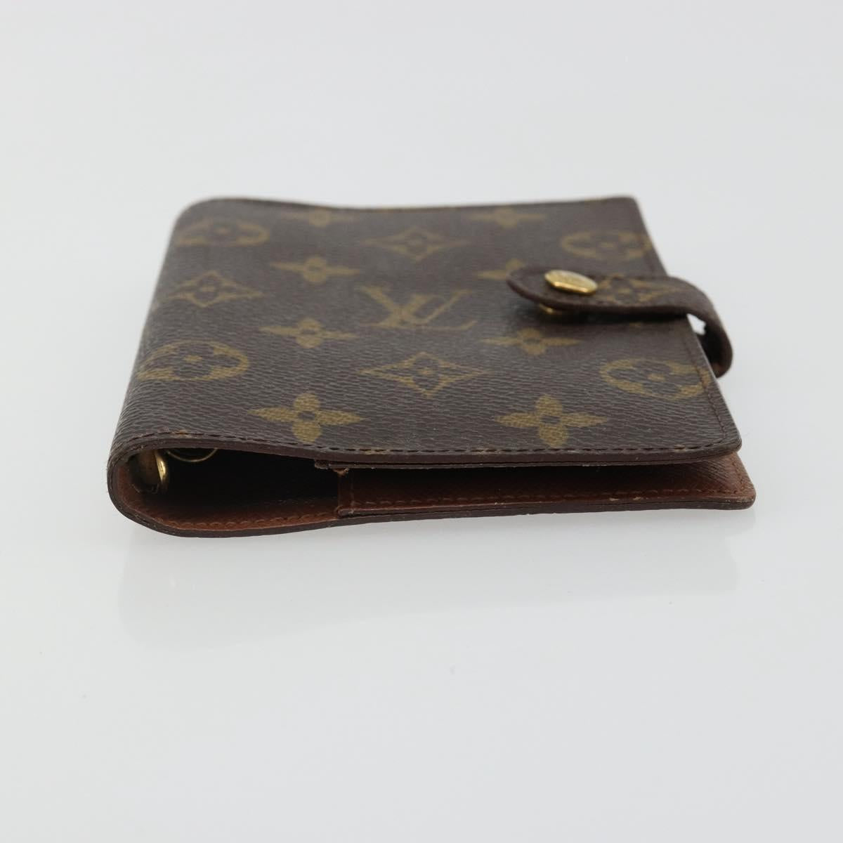 LOUIS VUITTON Monogram Agenda PM Day Planner Cover R20005 LV Auth 178415