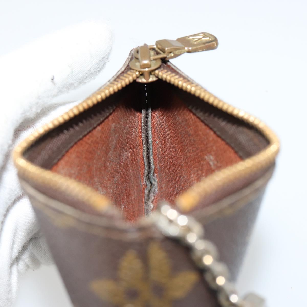 LOUIS VUITTON Monogram Pochette Cles Coin Purse M62650 LV Auth 178416