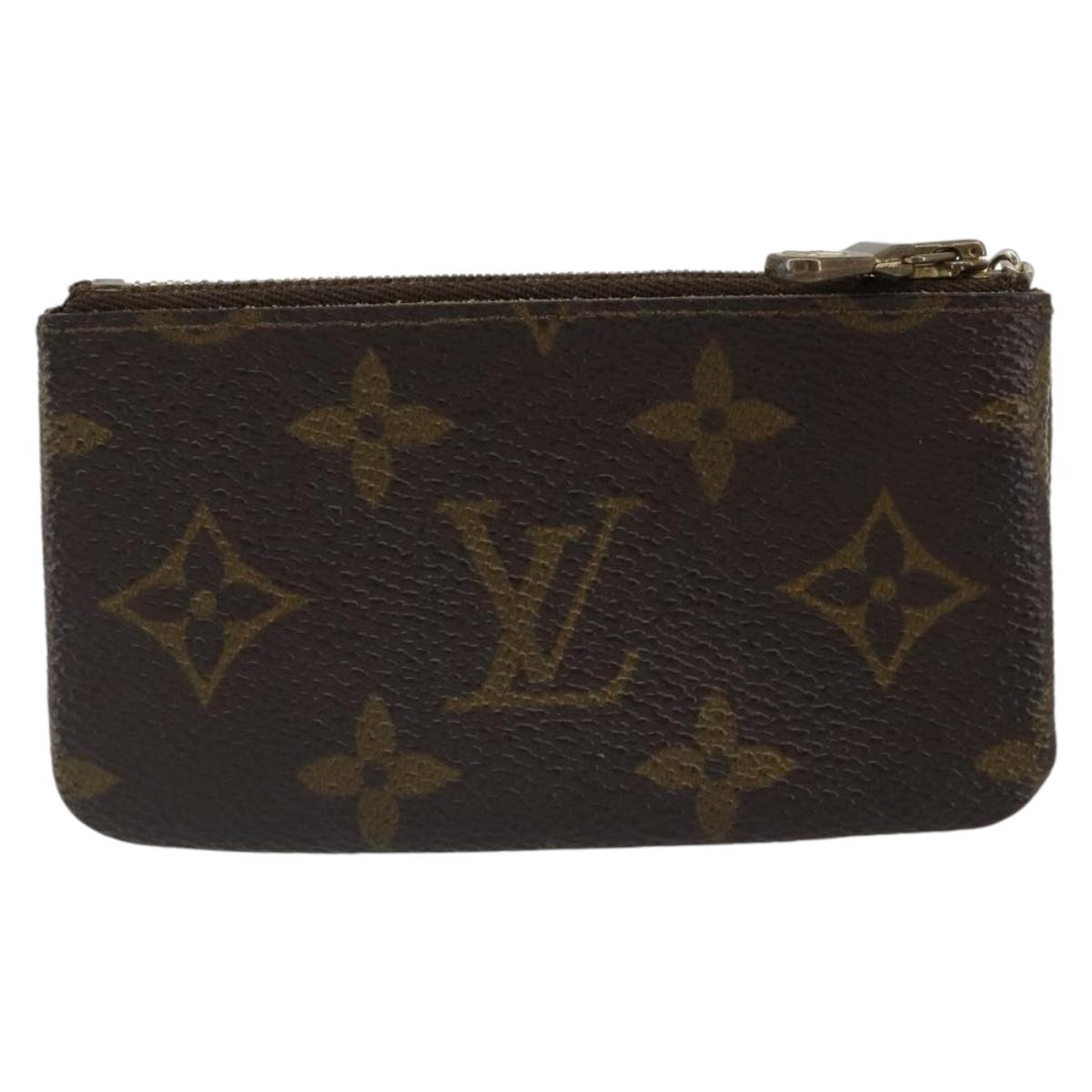 LOUIS VUITTON Monogram Pochette Cles Coin Purse M62650 LV Auth 178416