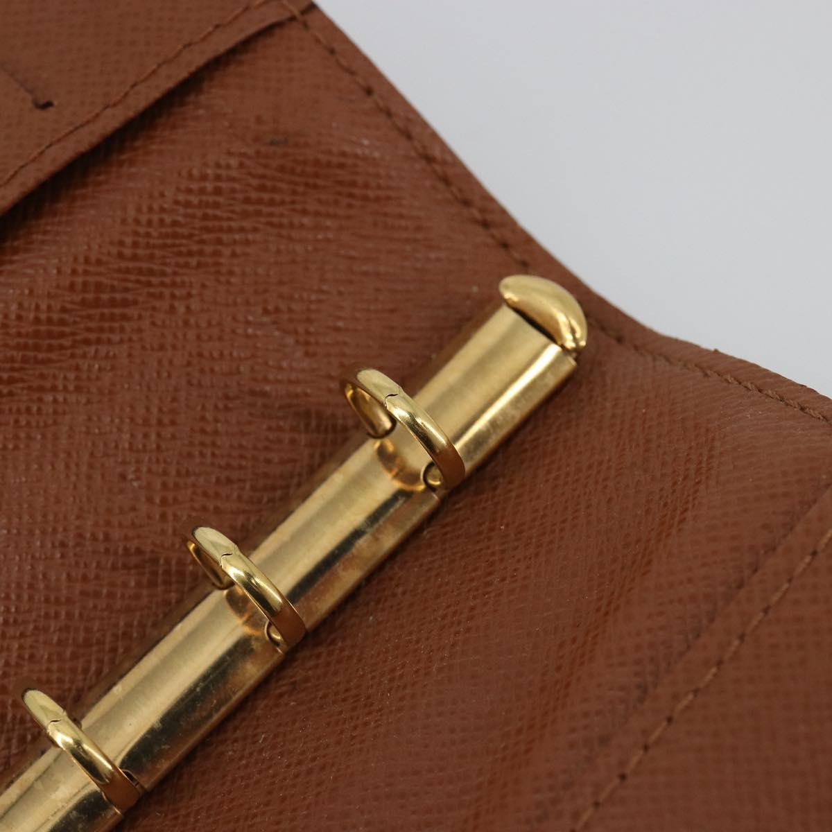 LOUIS VUITTON Monogram Agenda PM Day Planner Cover R20005 LV Auth 178417