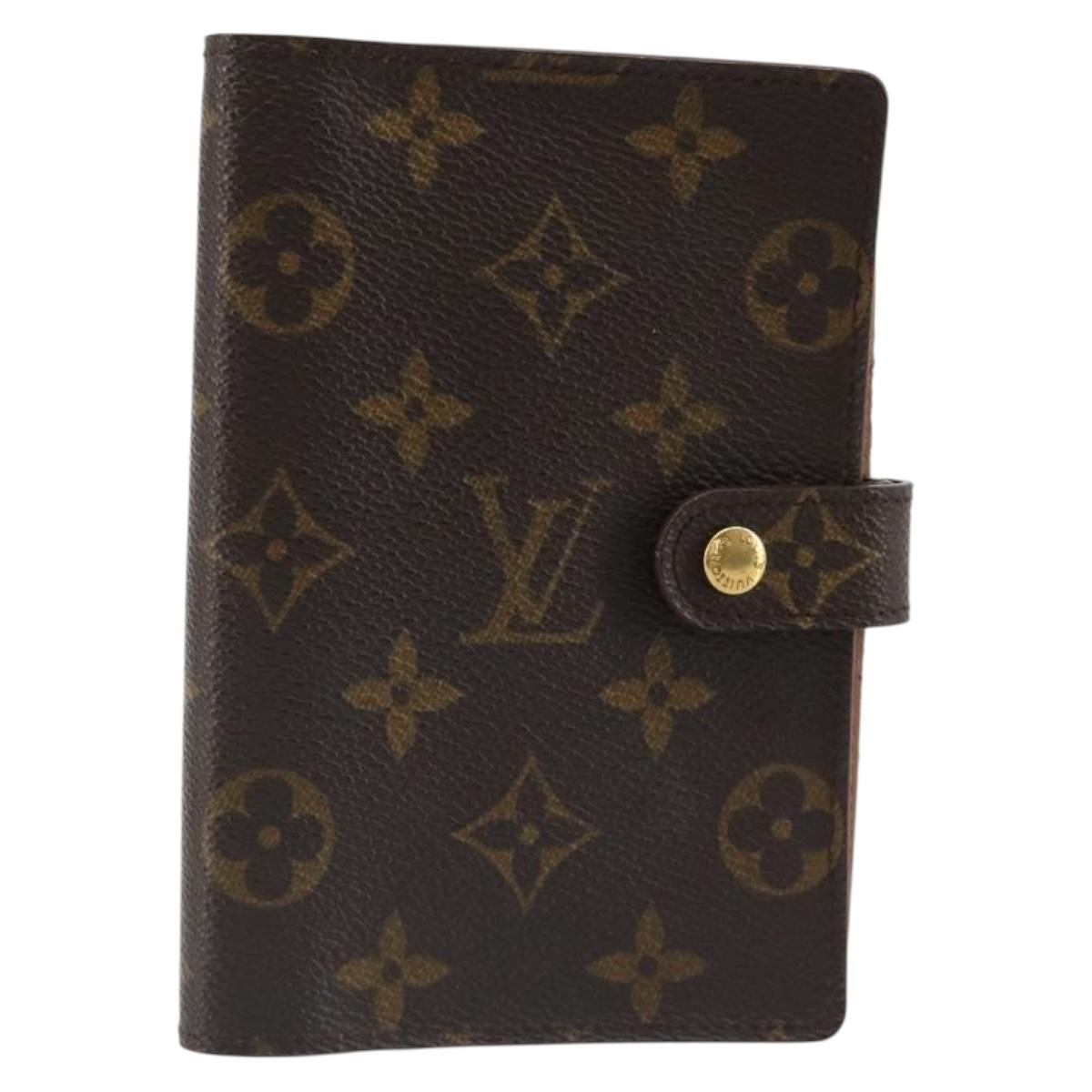 LOUIS VUITTON Monogram Agenda PM Day Planner Cover R20005 LV Auth 178417