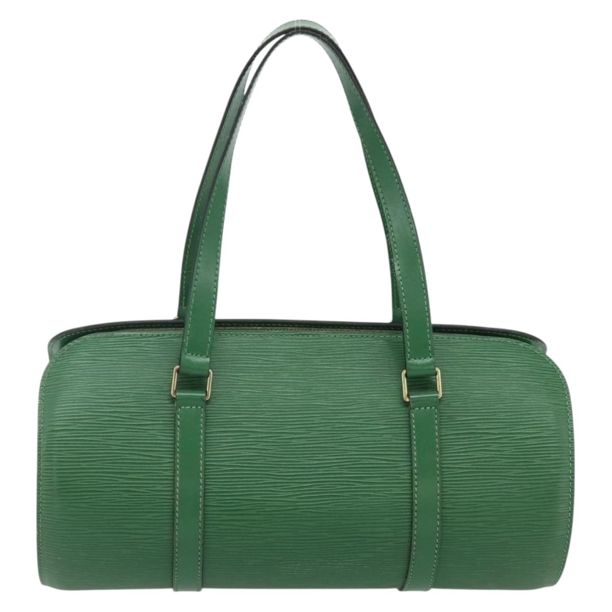 LOUIS VUITTON Epi Soufflot Hand Bag Green M52224 LV Auth 178475A