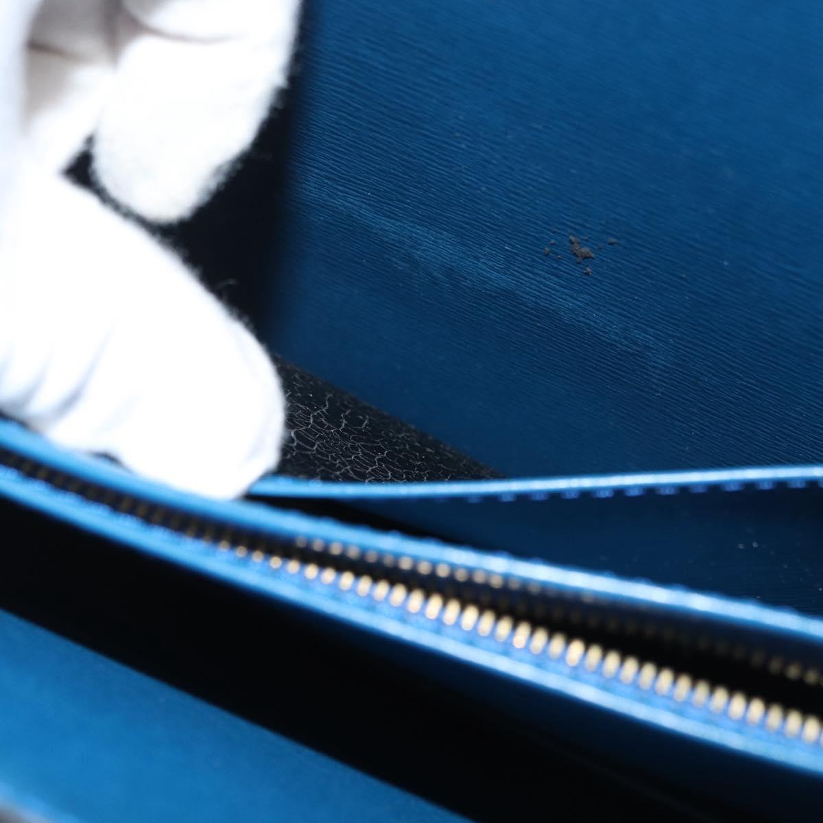 LOUIS VUITTON Epi Capuchin Shoulder Bag Blue M52345 LV Auth 178487