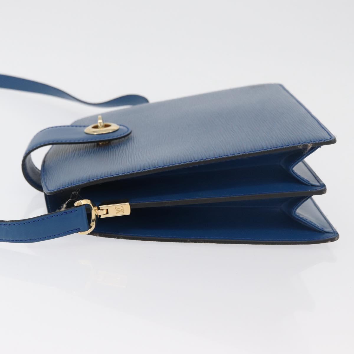LOUIS VUITTON Epi Capuchin Shoulder Bag Blue M52345 LV Auth 178487