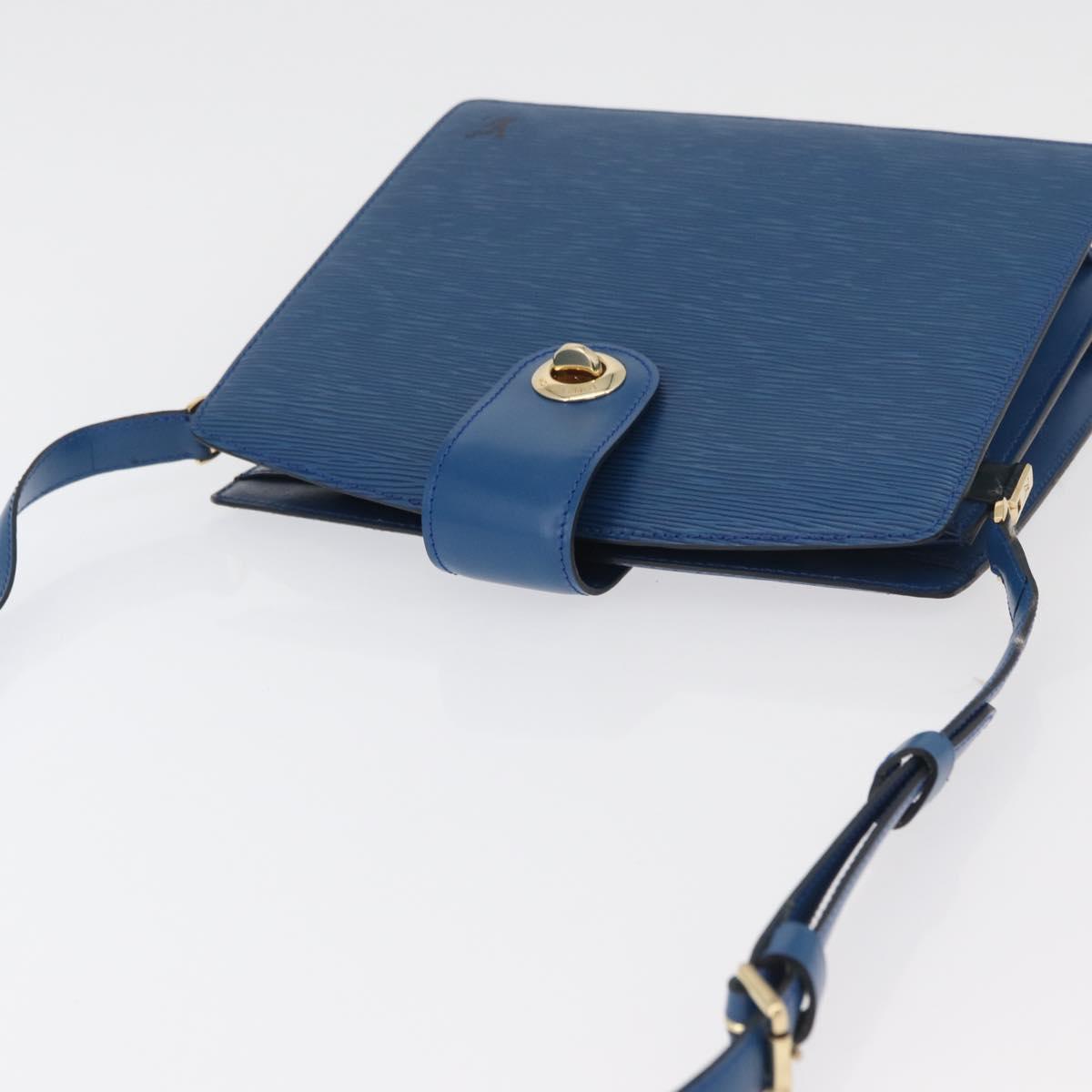 LOUIS VUITTON Epi Capuchin Shoulder Bag Blue M52345 LV Auth 178487
