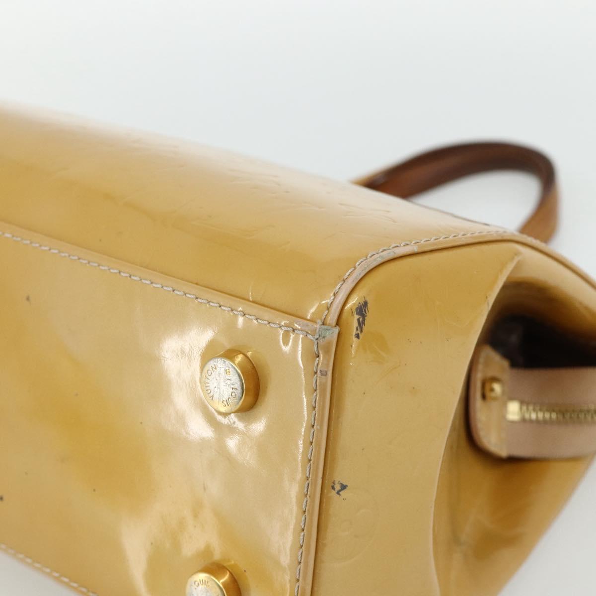 LOUIS VUITTON Vernis Blair MM Hand Bag 2way Rose Flow Lantern M91621 Auth 178488