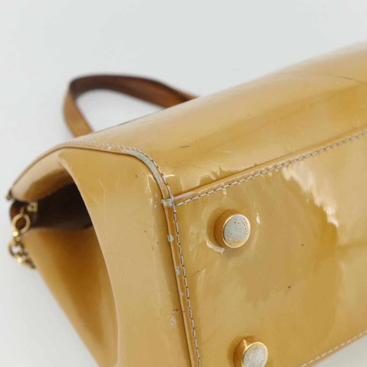 LOUIS VUITTON Vernis Blair MM Hand Bag 2way Rose Flow Lantern M91621 Auth 178488