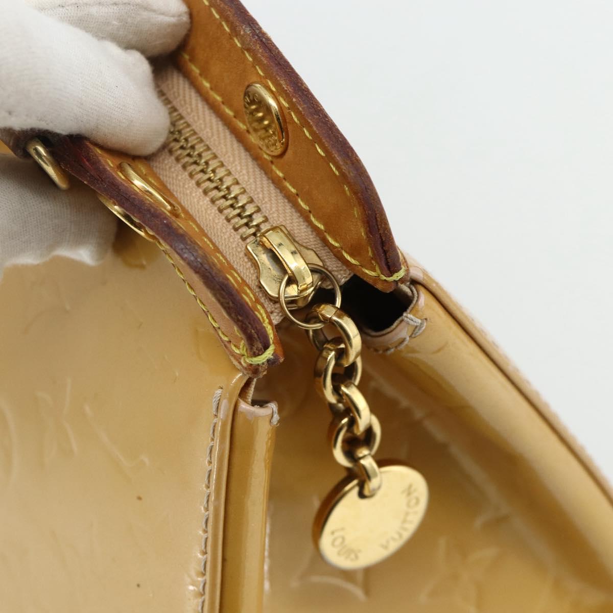 LOUIS VUITTON Vernis Blair MM Hand Bag 2way Rose Flow Lantern M91621 Auth 178488