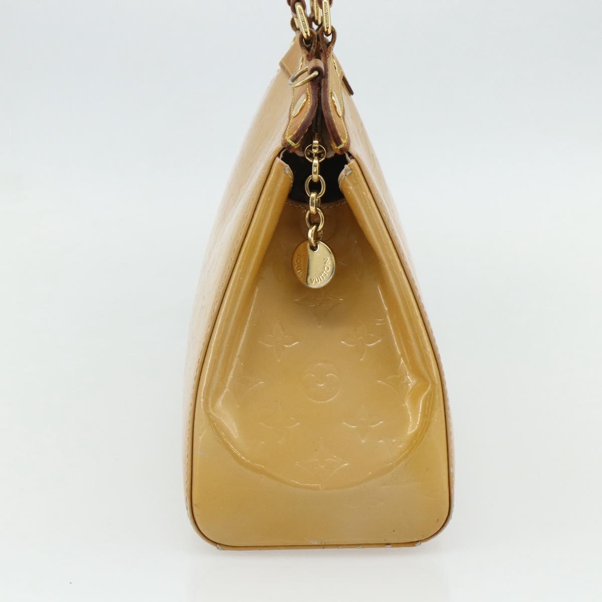 LOUIS VUITTON Vernis Blair MM Hand Bag 2way Rose Flow Lantern M91621 Auth 178488