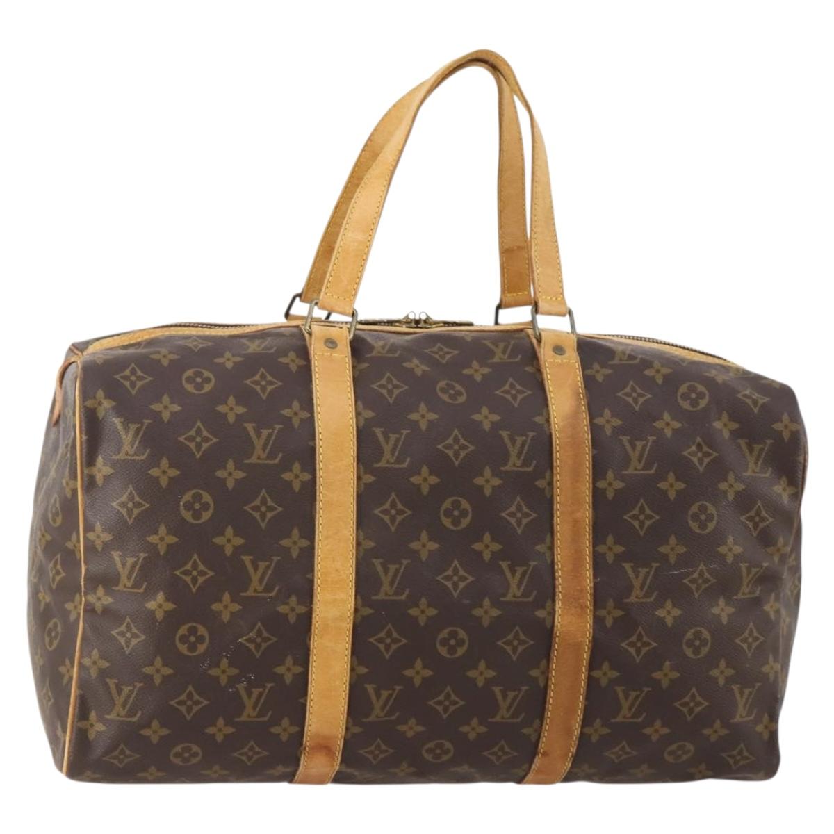 LOUIS VUITTON Monogram Sac Souple 45 Boston Bag M41624 LV Auth 178493