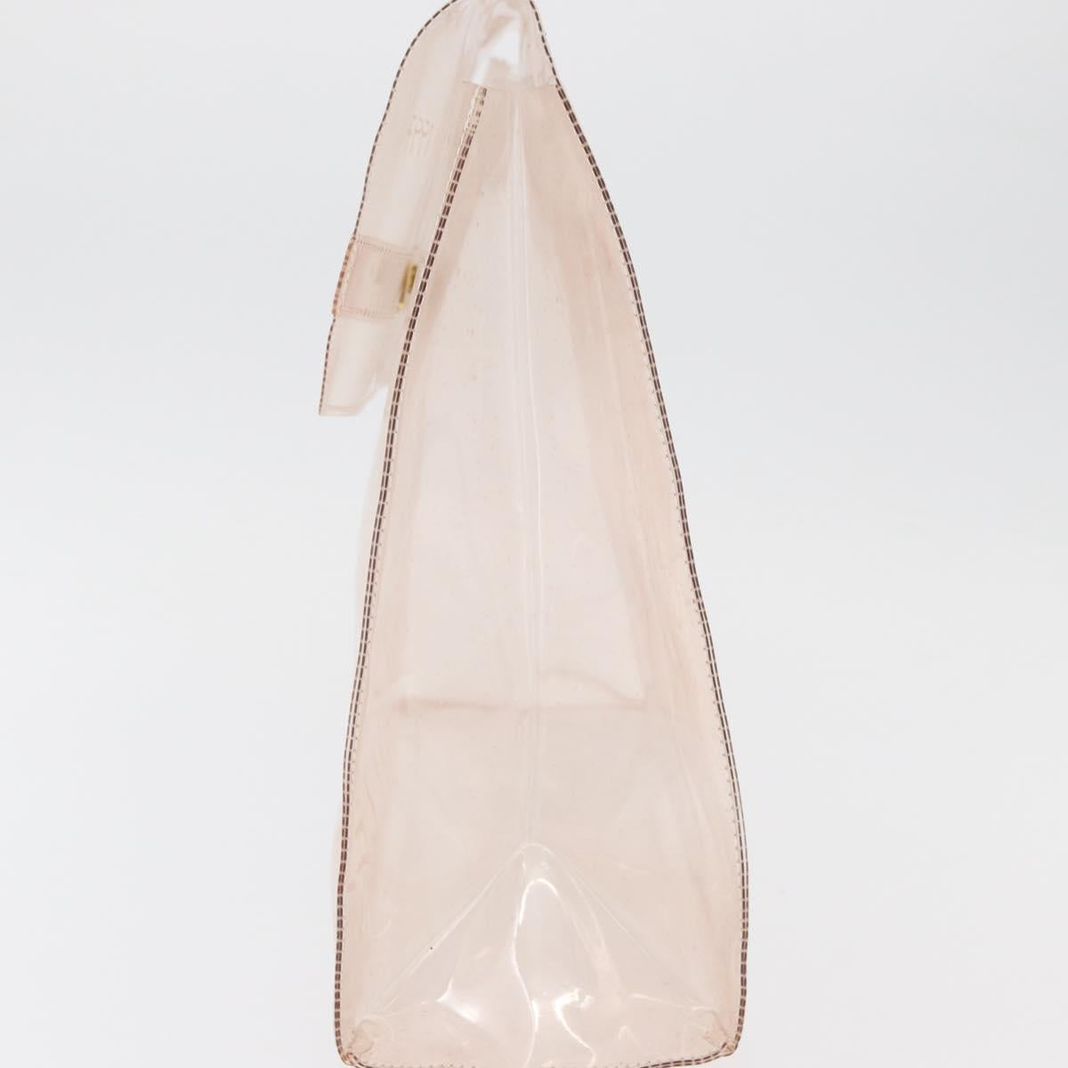 HERMES Vinyl Kelly Hand Bag Vinyl Clear Auth 178501