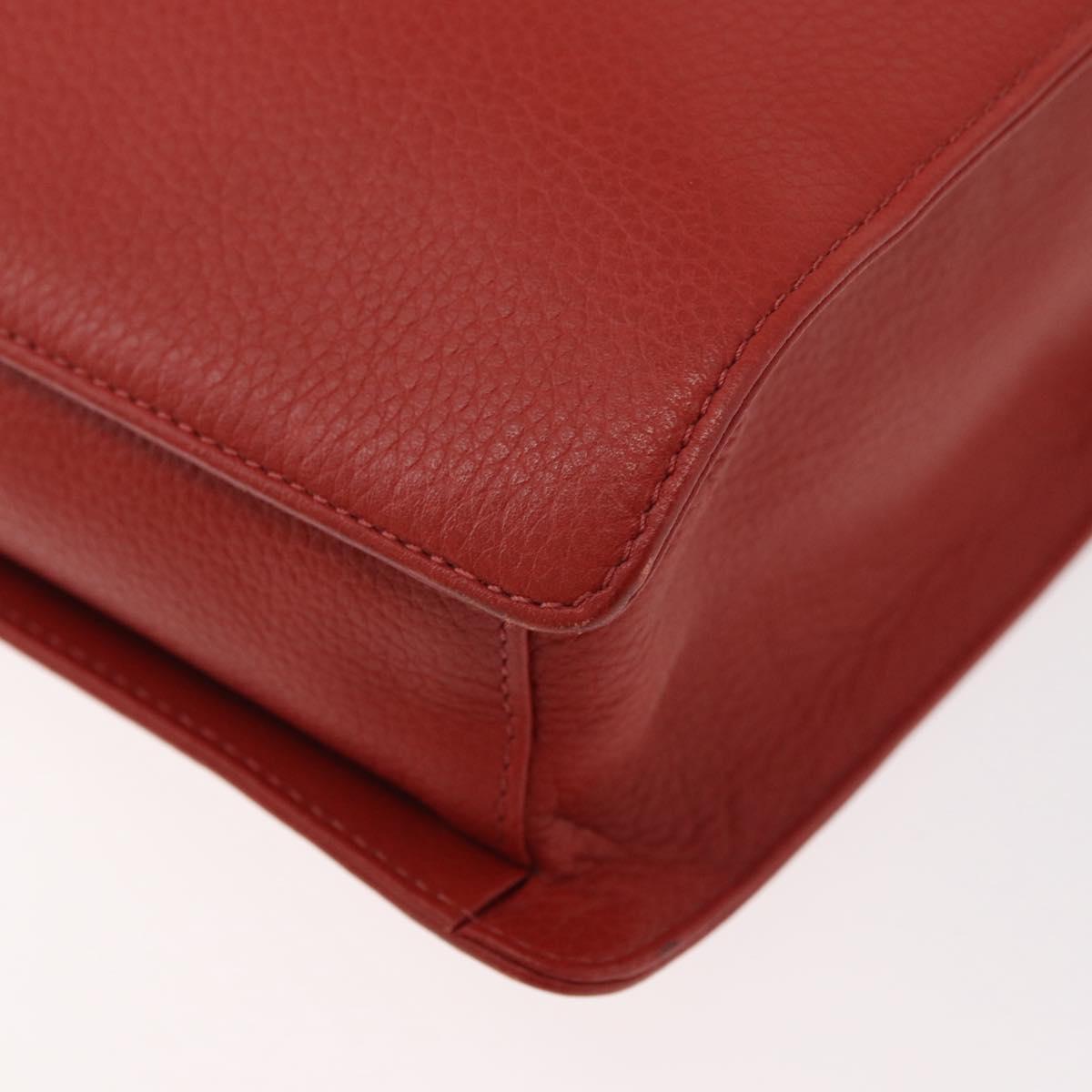 Chloe Hand Bag Leather Red Auth 178521A