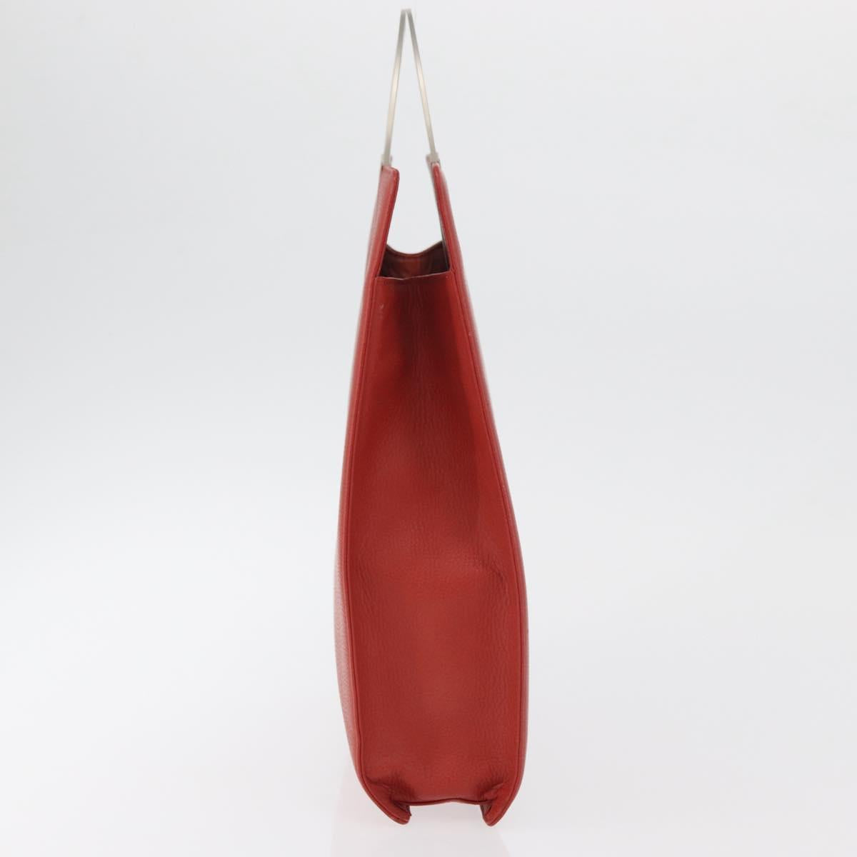 Chloe Hand Bag Leather Red Auth 178521A