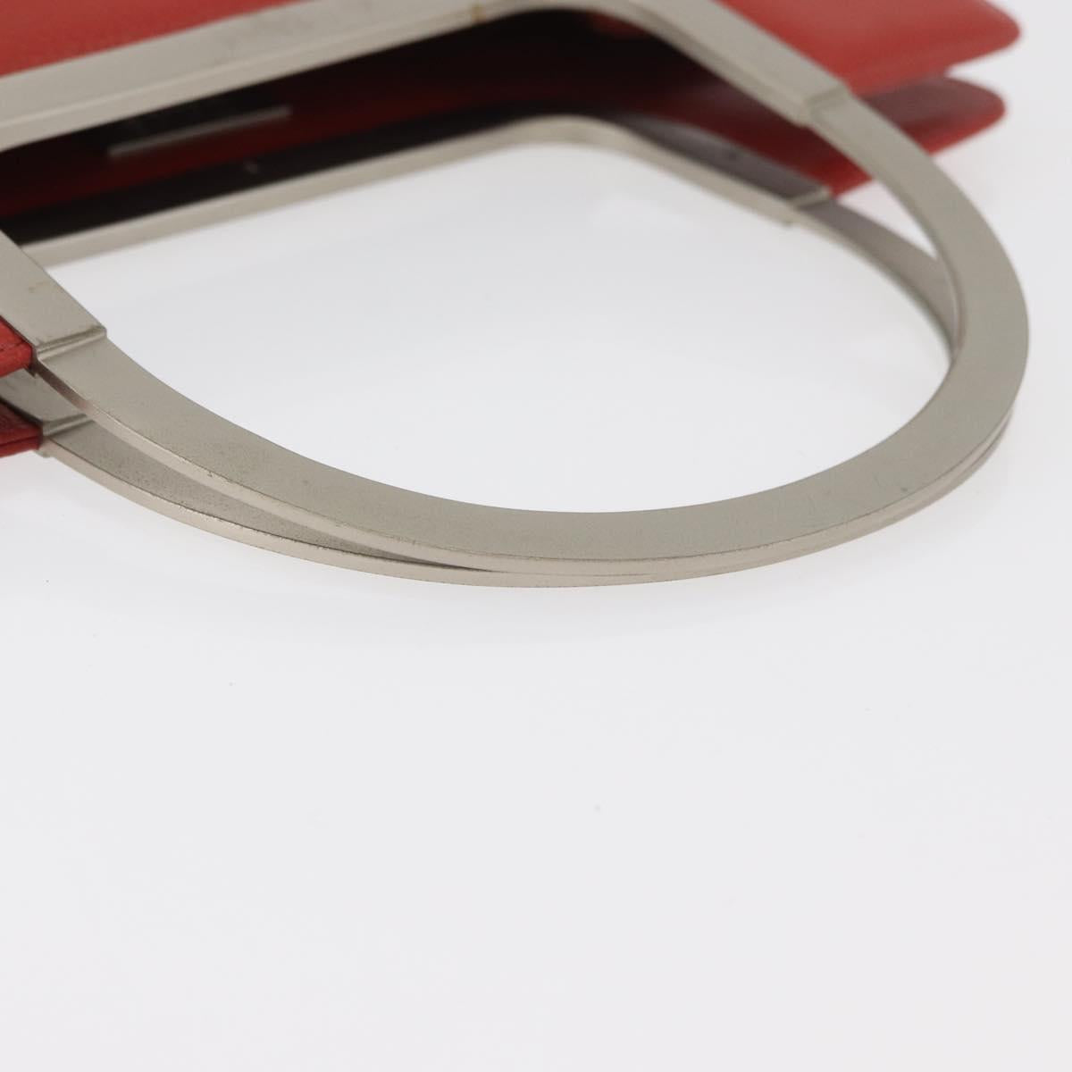 Chloe Hand Bag Leather Red Auth 178521A