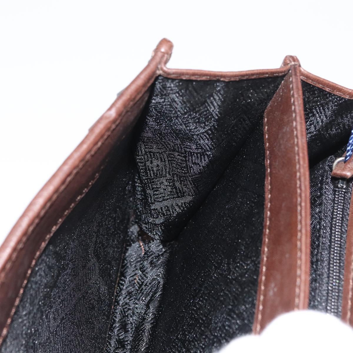 BOTTEGA VENETA INTRECCIATO Hand Bag Leather 2way Brown Gold Auth 178526A