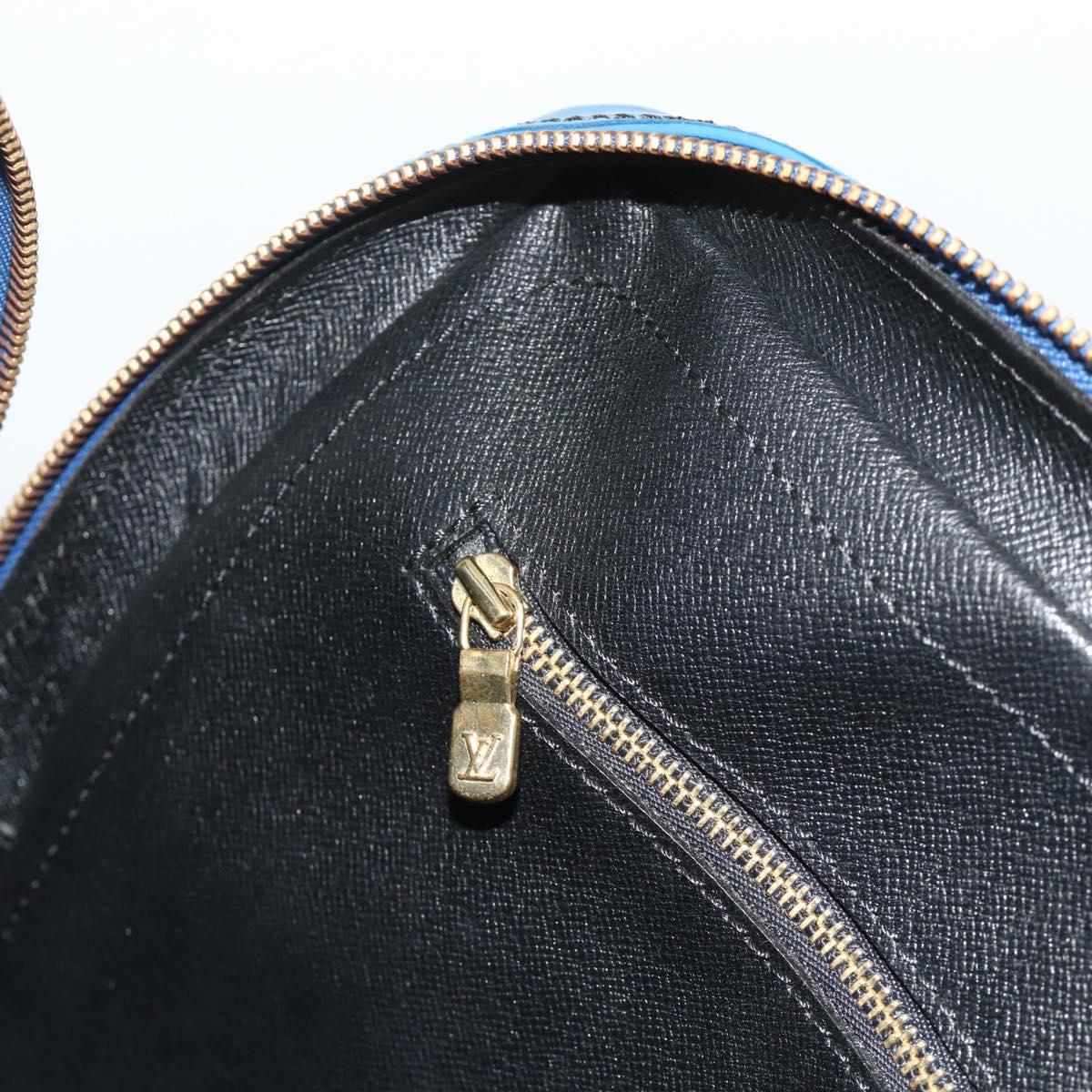 LOUIS VUITTON Epi Porte Documents Voyage Business Bag Blue M41144 LV Auth 178528