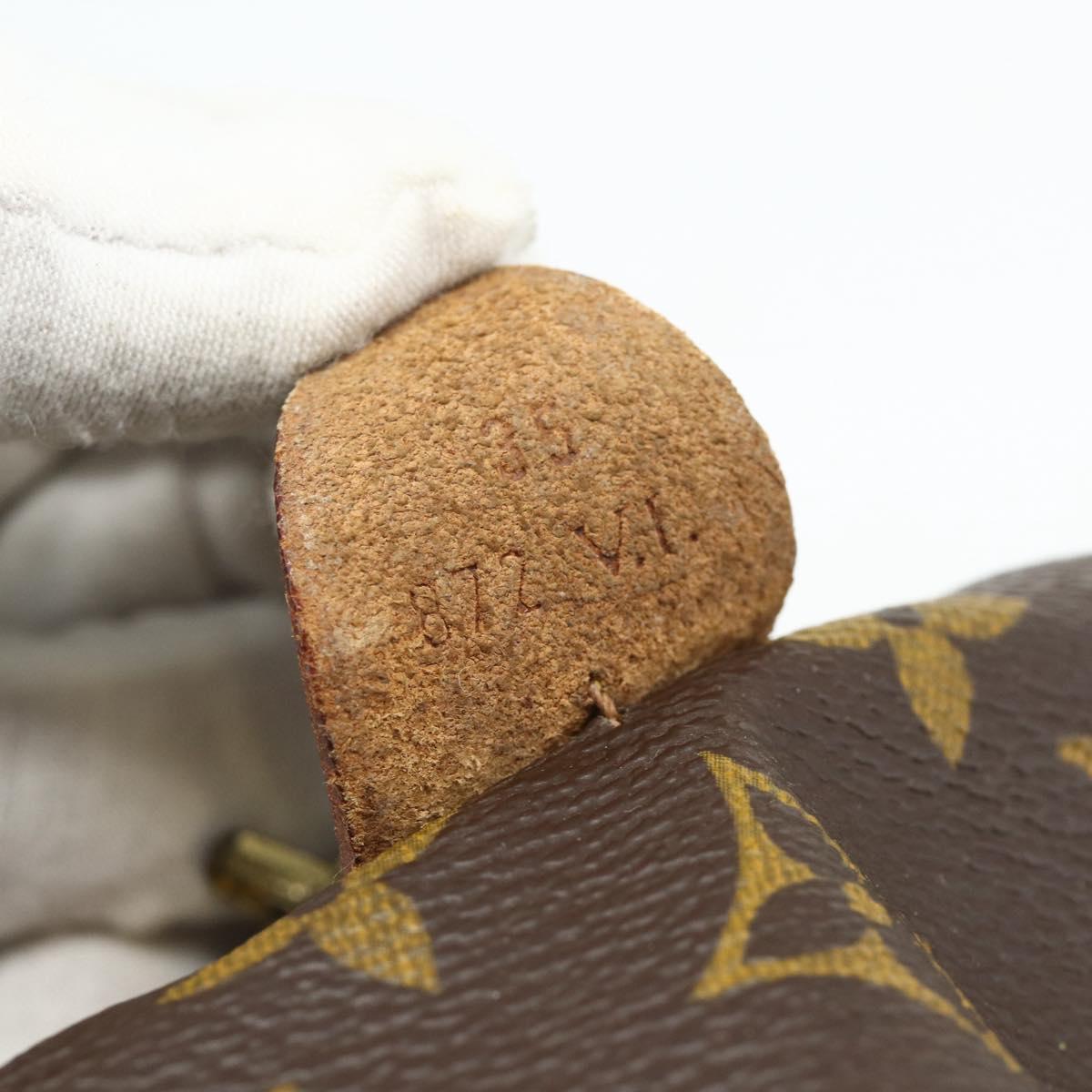 LOUIS VUITTON Monogram Sac Souple 35 Boston Bag M41626 LV Auth 178530