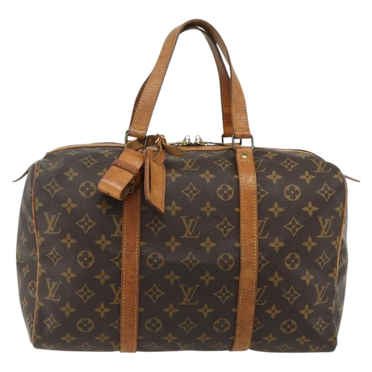 LOUIS VUITTON Monogram Sac Souple 35 Boston Bag M41626 LV Auth 178530