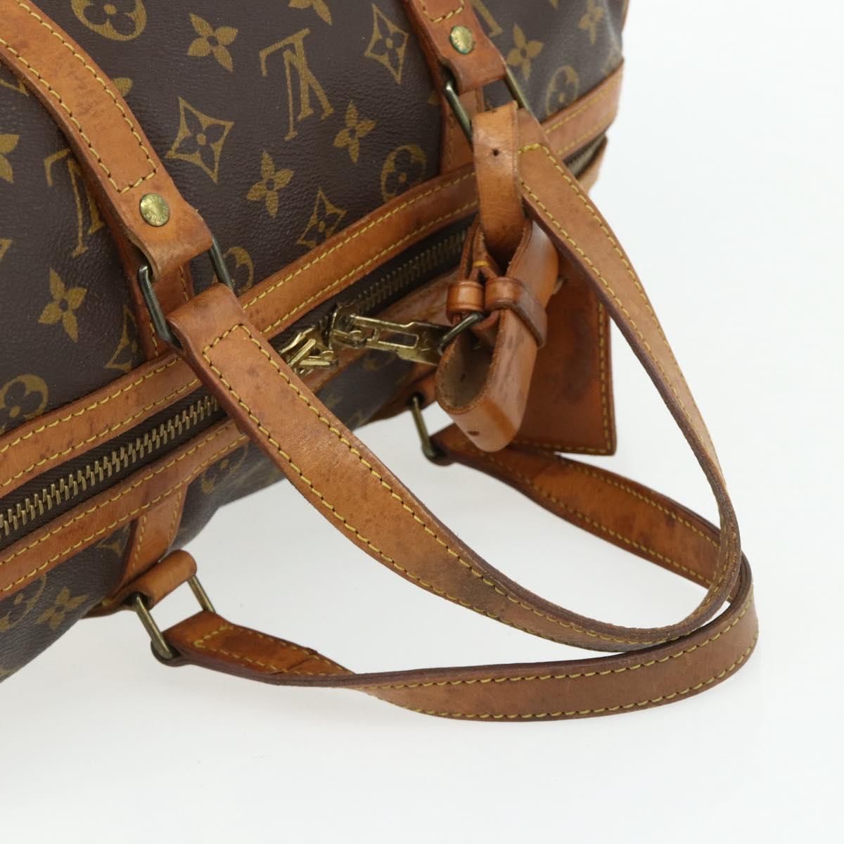 LOUIS VUITTON Monogram Sac Souple 35 Boston Bag M41626 LV Auth 178530