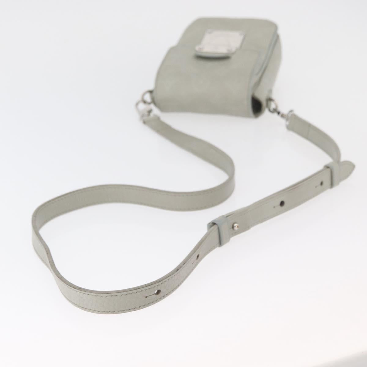 LOUIS VUITTON Taurillon Vertical Wearable Wallet Bag Gray M82568 LV Auth 178538V