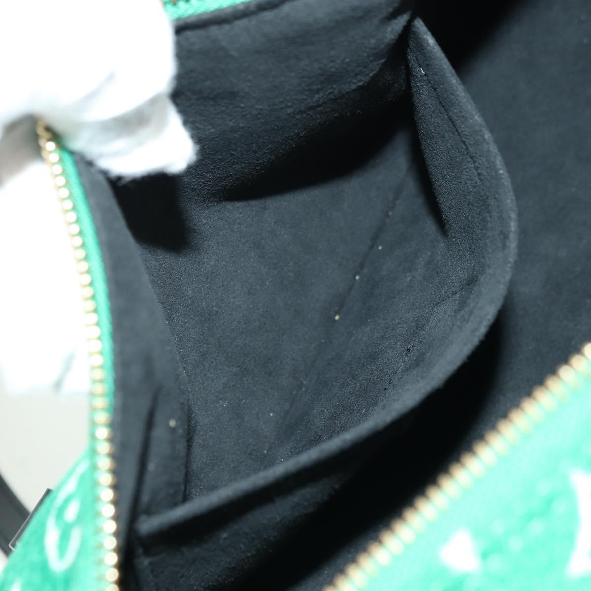 LOUIS VUITTON Monogram Jaguar Papillon Hand Bag Green M46206 LV Auth 178544SM