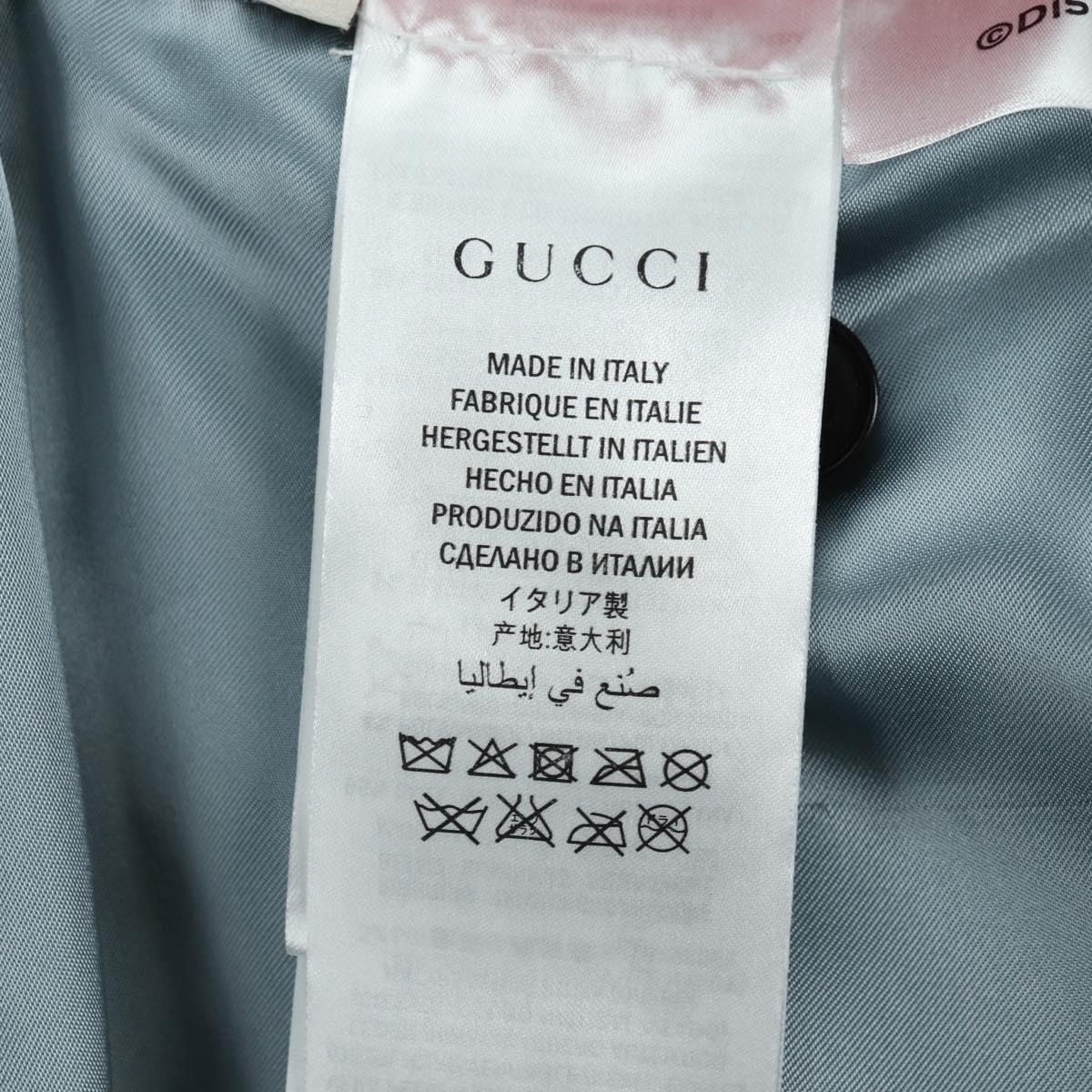 GUCCI Disney Collaboration Donald Duck Jacket Leather 46 462143 Auth 178547SM