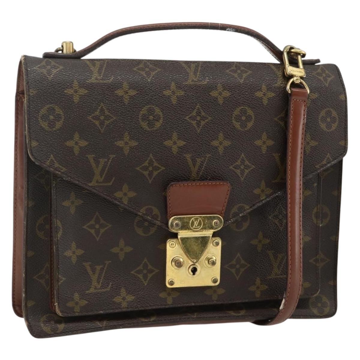 LOUIS VUITTON Monogram Monceau 28 Hand Bag M51185 LV Auth 178562