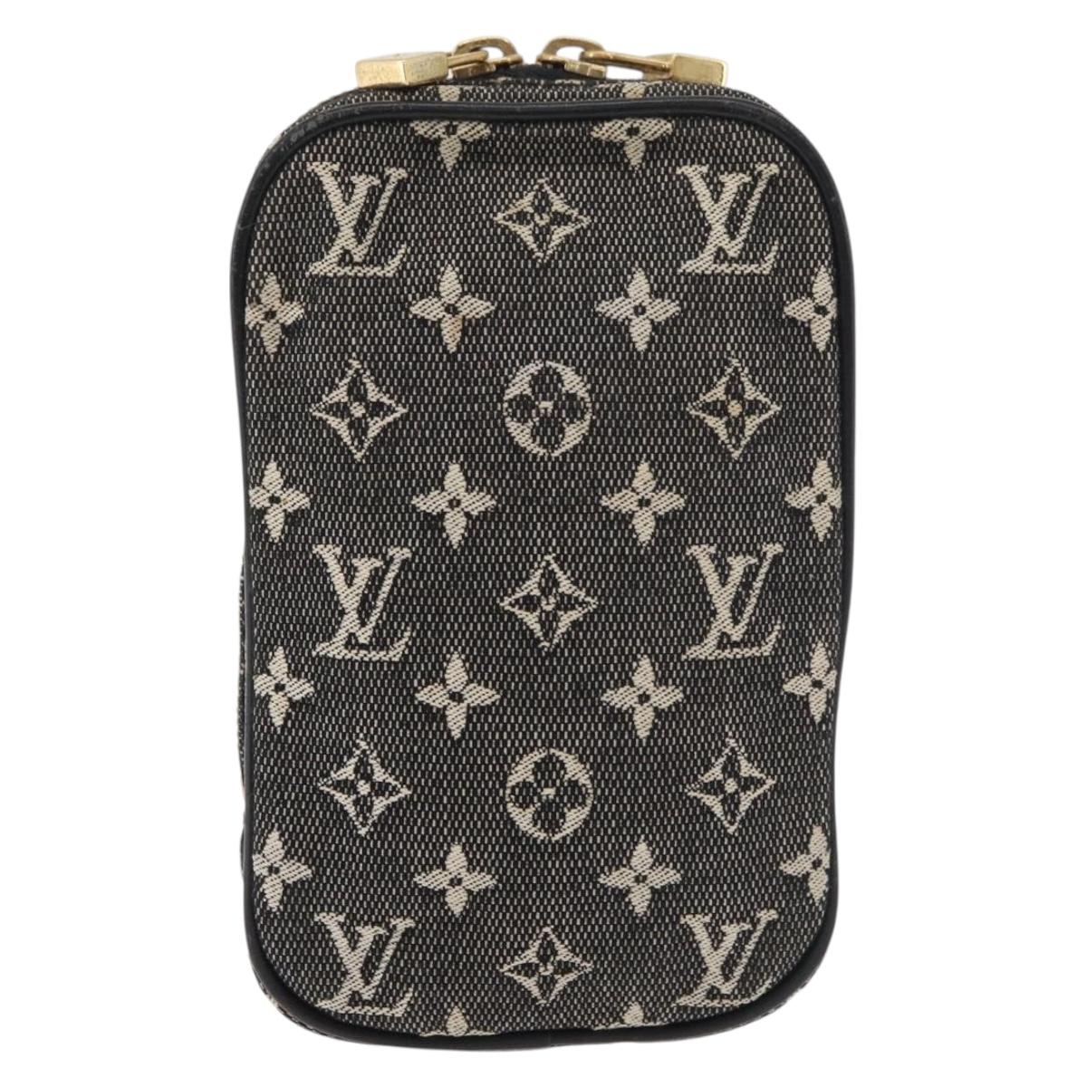 LOUIS VUITTON Monogram Mini Usu Digital Pouch Black M92066 LV Auth 178564