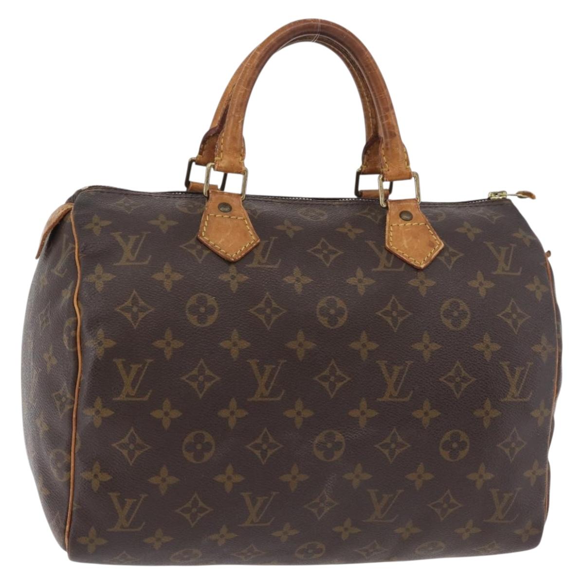 LOUIS VUITTON Monogram Speedy 30 Hand Bag M41526 LV Auth 178565