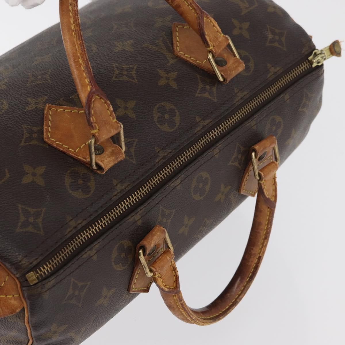 LOUIS VUITTON Monogram Speedy 30 Hand Bag M41526 LV Auth 178565