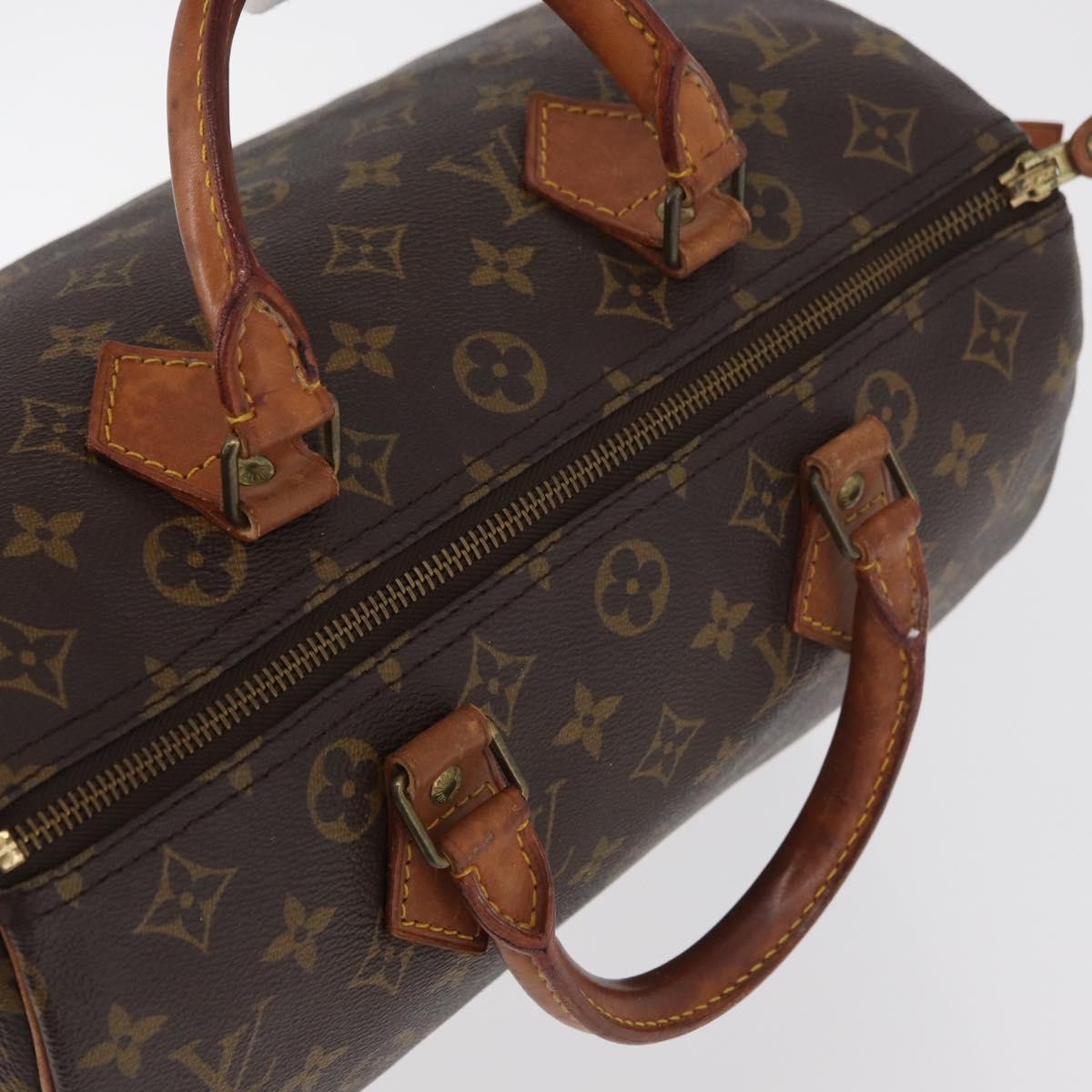 LOUIS VUITTON Monogram Speedy 30 Hand Bag M41526 LV Auth 178567