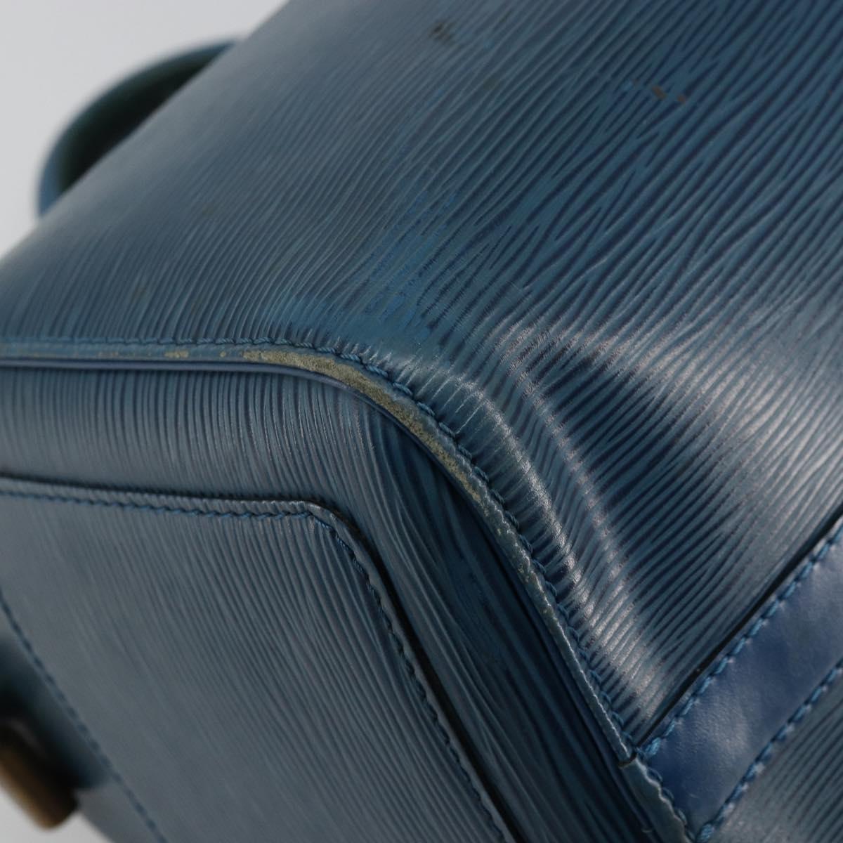 LOUIS VUITTON Epi Speedy 30 Hand Bag Toledo Blue M43005 LV Auth 178586