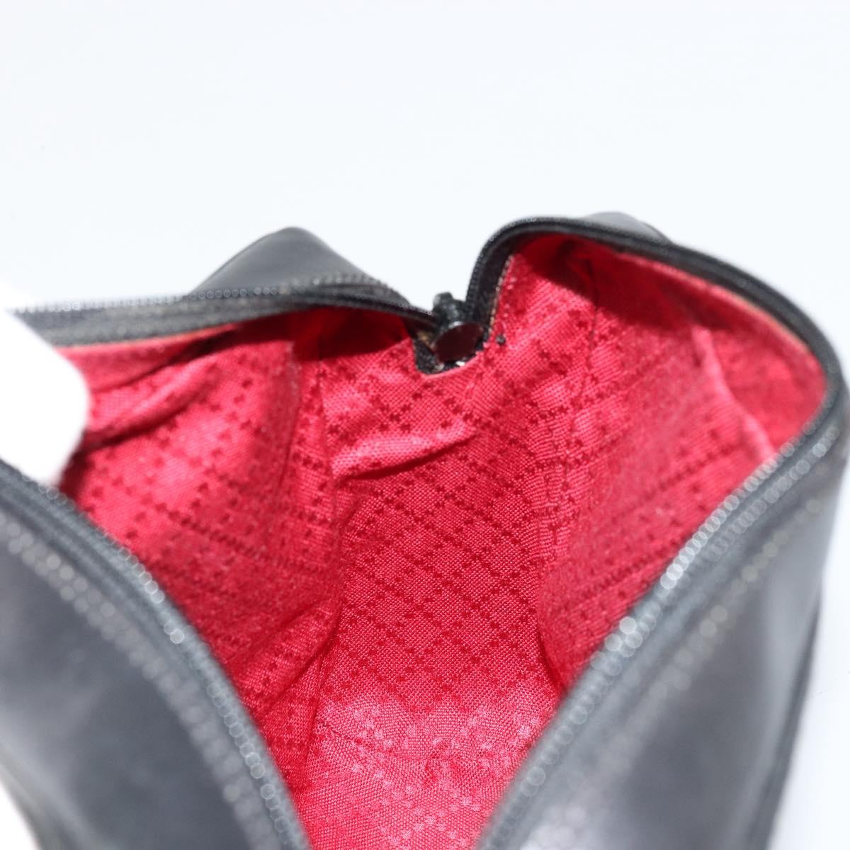GUCCI GG Canvas Web Sherry Line Shoulder Bag Black Red Green Auth 178590A