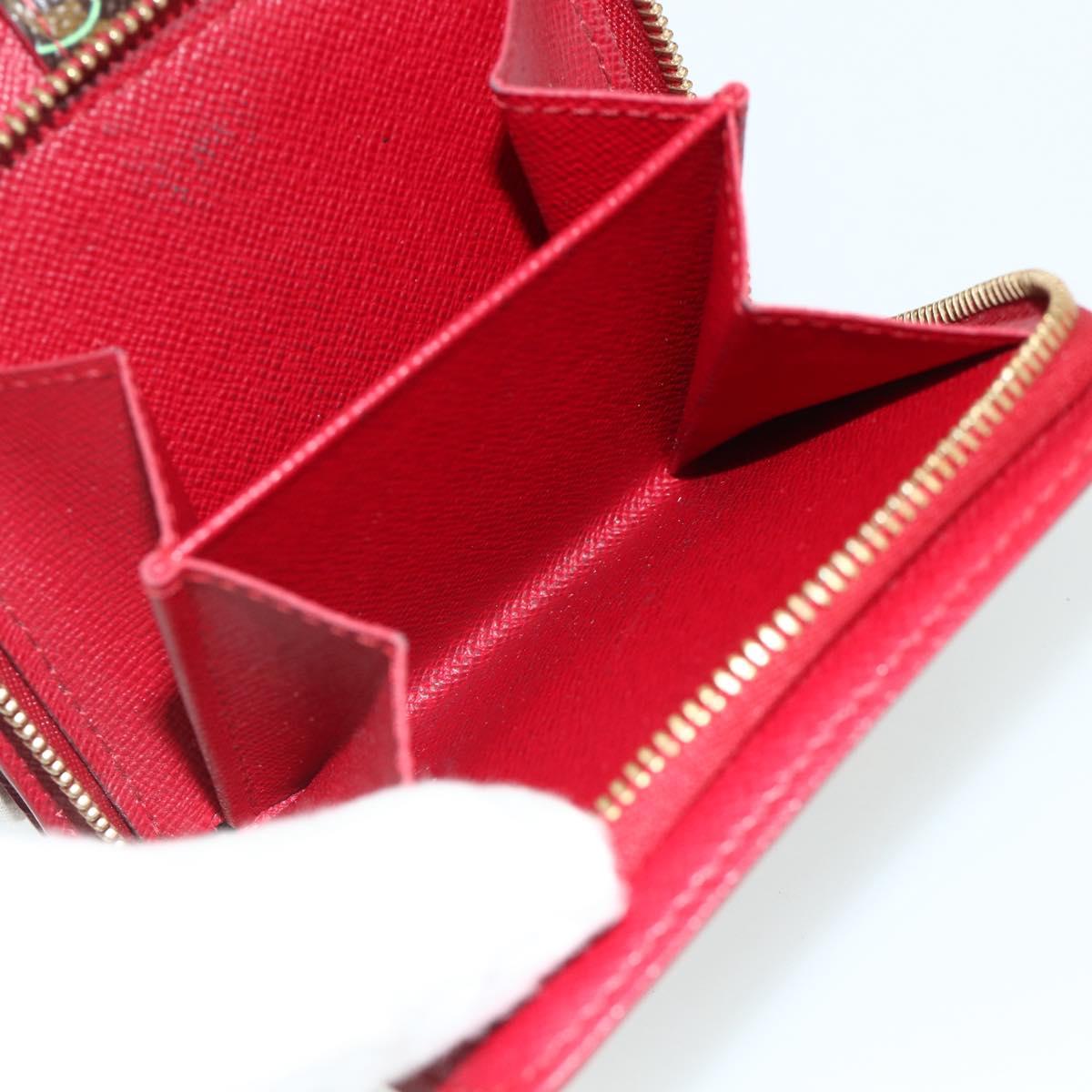 LOUIS VUITTON Monogram Cherry Compact Zip Bifold Wallet M95005 LV Auth 178602A