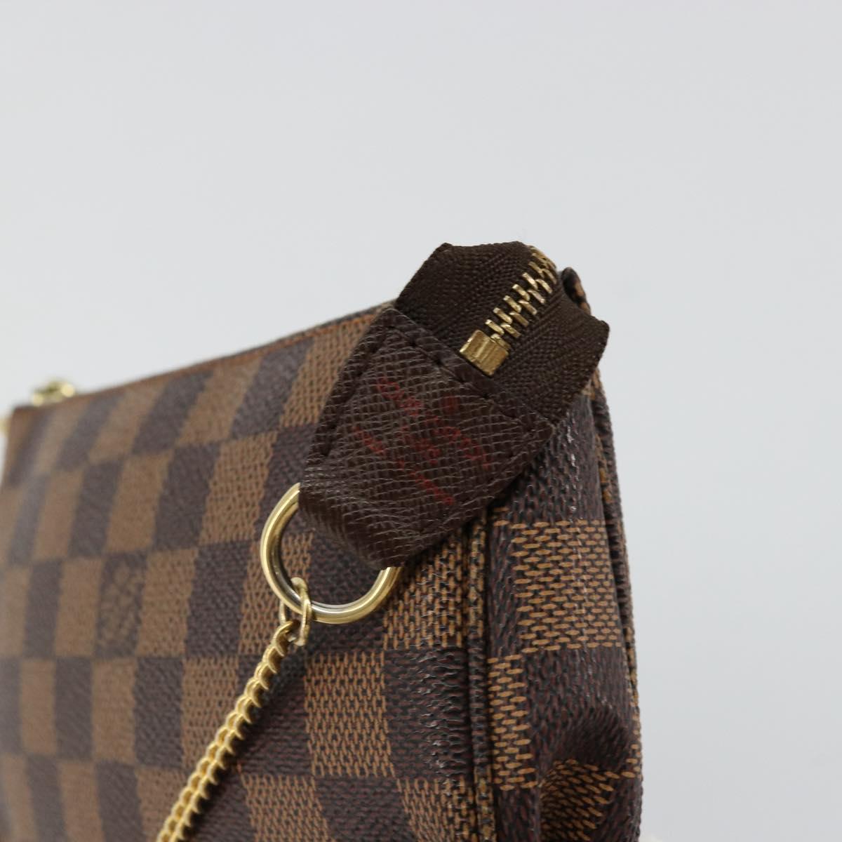 LOUIS VUITTON Damier Ebene Mini Pochette Accessoires Pouch N58009 Auth 178604A