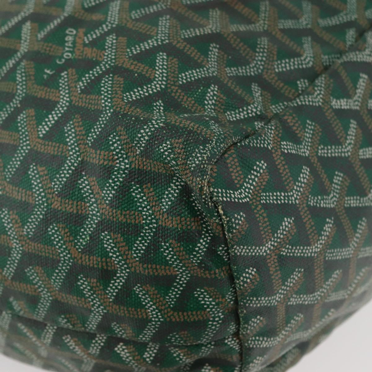 GOYARD Saint Louis PM Tote Bag PVC Green Auth 178611