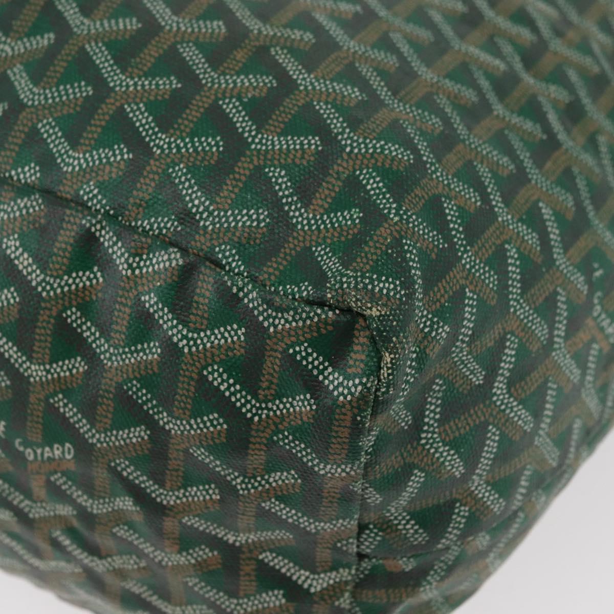 GOYARD Saint Louis PM Tote Bag PVC Green Auth 178611