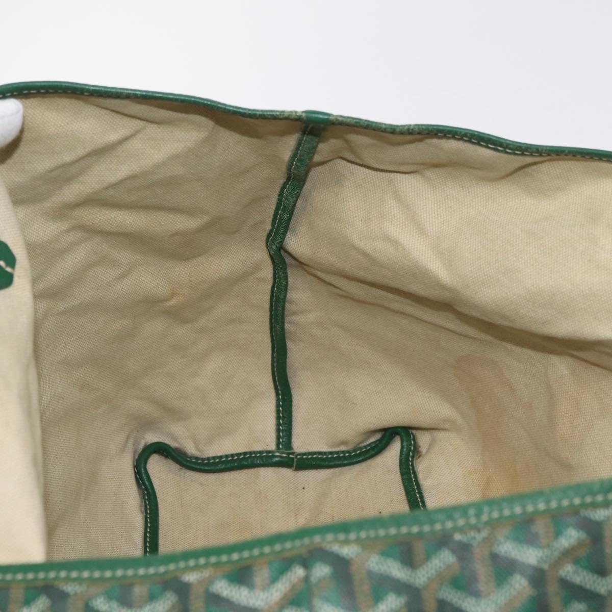 GOYARD Saint Louis PM Tote Bag PVC Green Auth 178611
