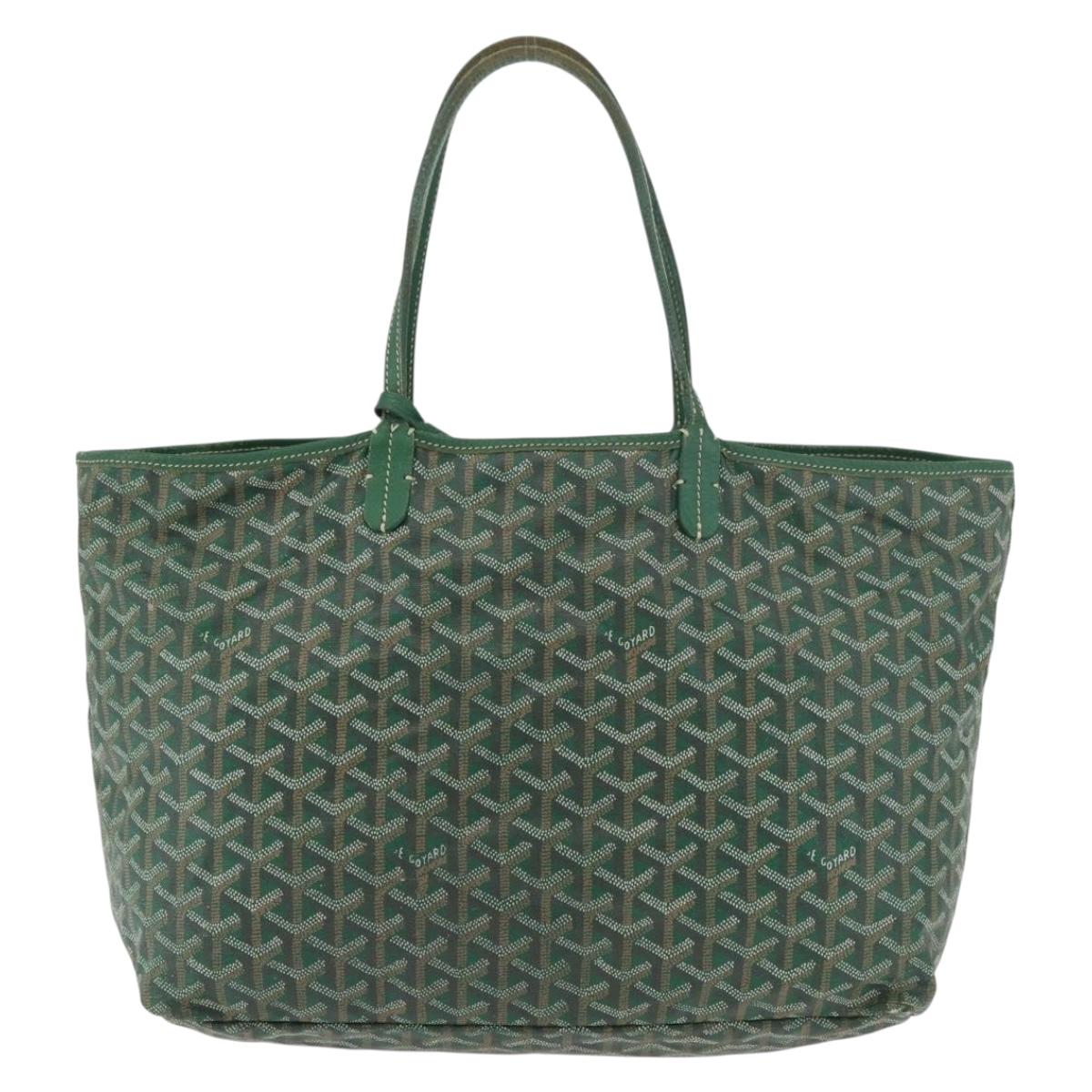 GOYARD Saint Louis PM Tote Bag PVC Green Auth 178611