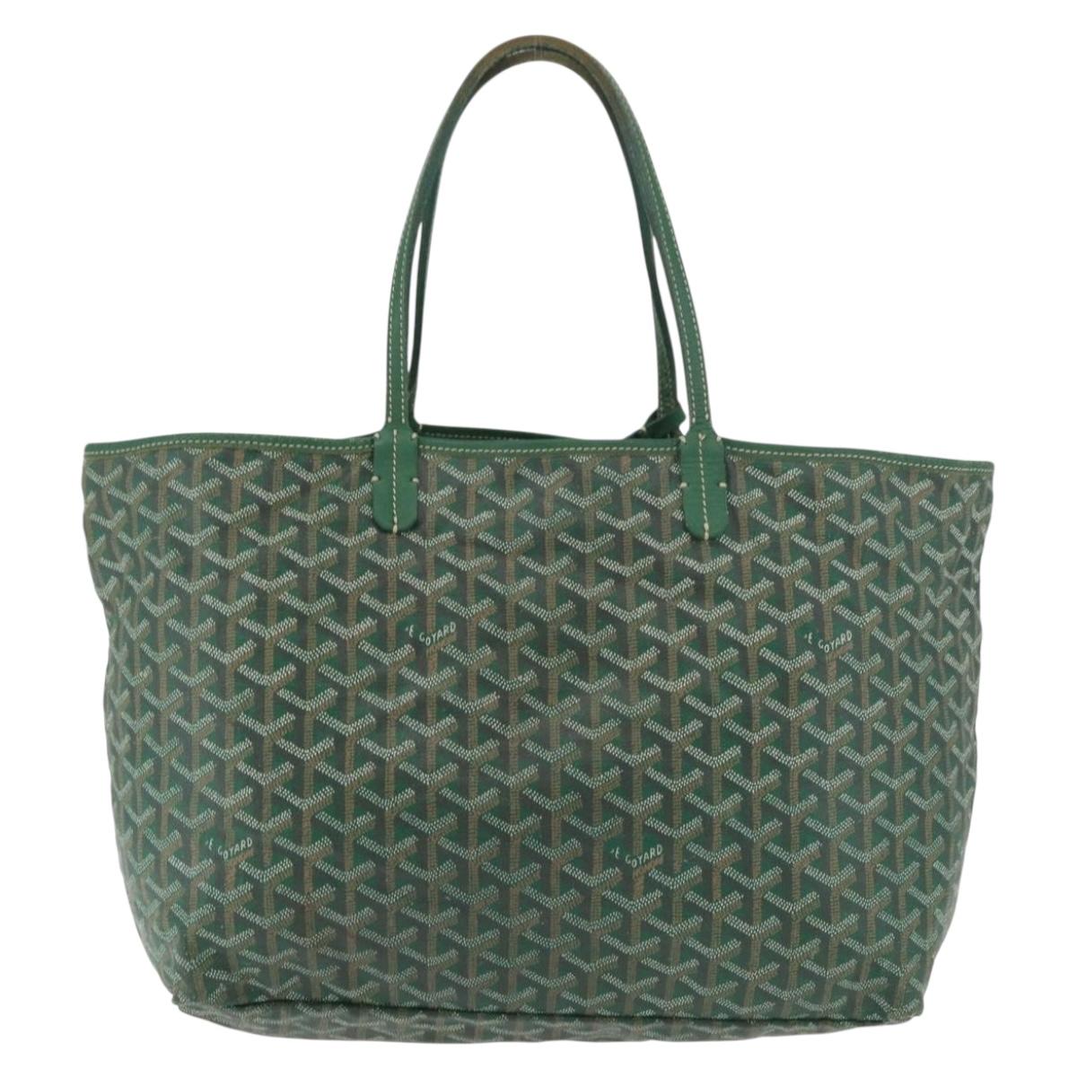 GOYARD Saint Louis PM Tote Bag PVC Green Auth 178611