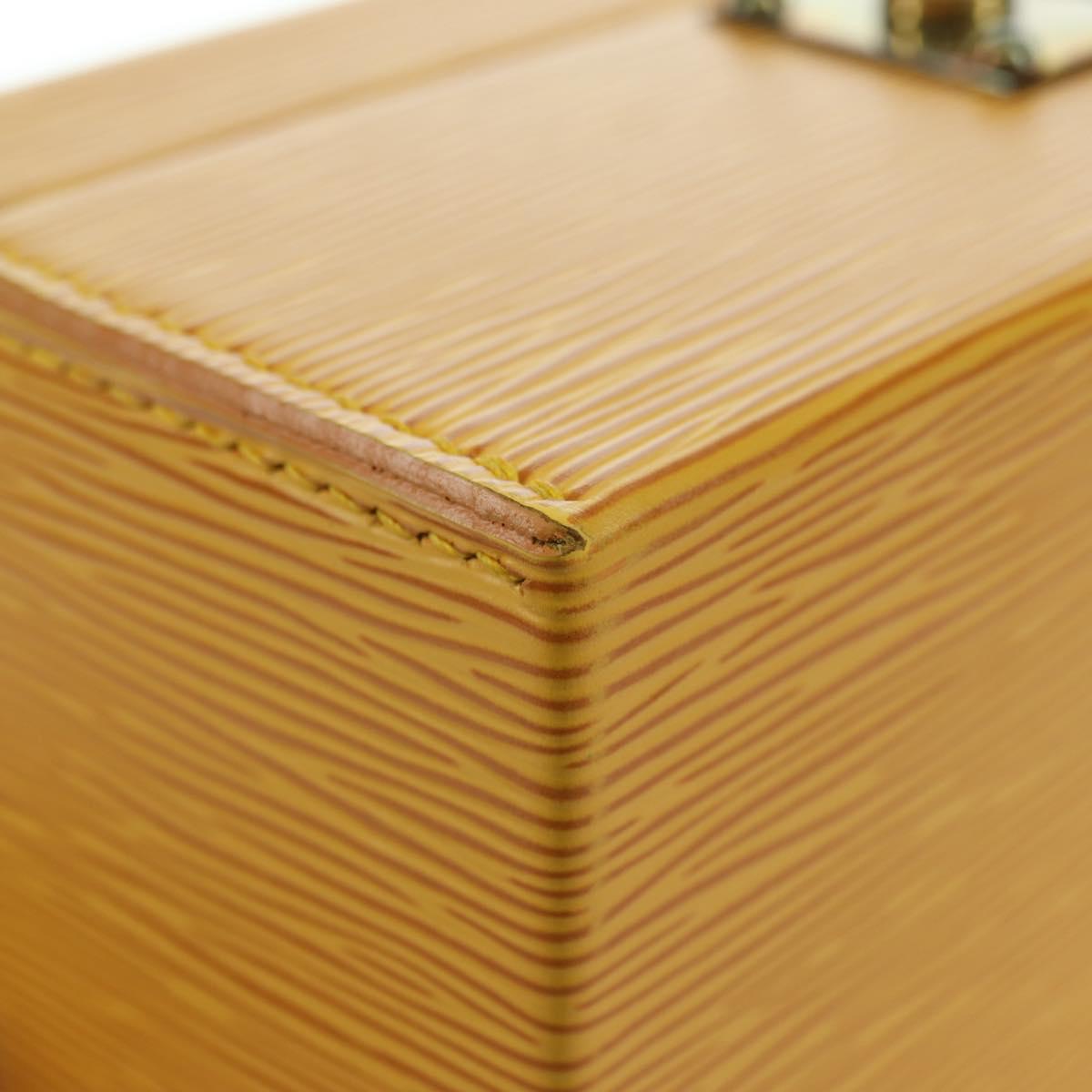 LOUIS VUITTON Epi Boite A Tour Jewelry Box SPO Yellow LV Auth 178614SV