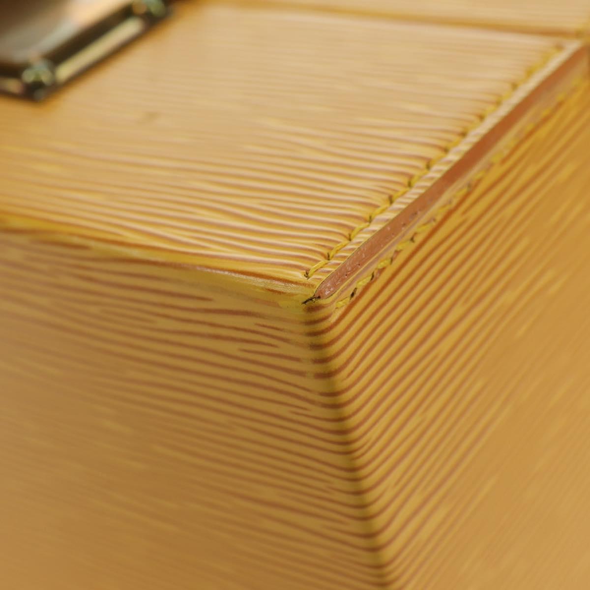 LOUIS VUITTON Epi Boite A Tour Jewelry Box SPO Yellow LV Auth 178614SV