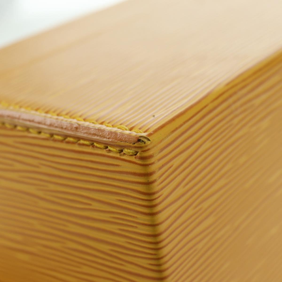 LOUIS VUITTON Epi Boite A Tour Jewelry Box SPO Yellow LV Auth 178614SV