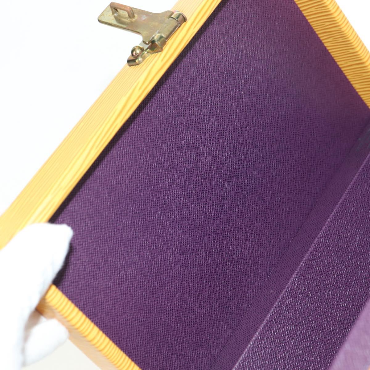 LOUIS VUITTON Epi Boite A Tour Jewelry Box SPO Yellow LV Auth 178614SV