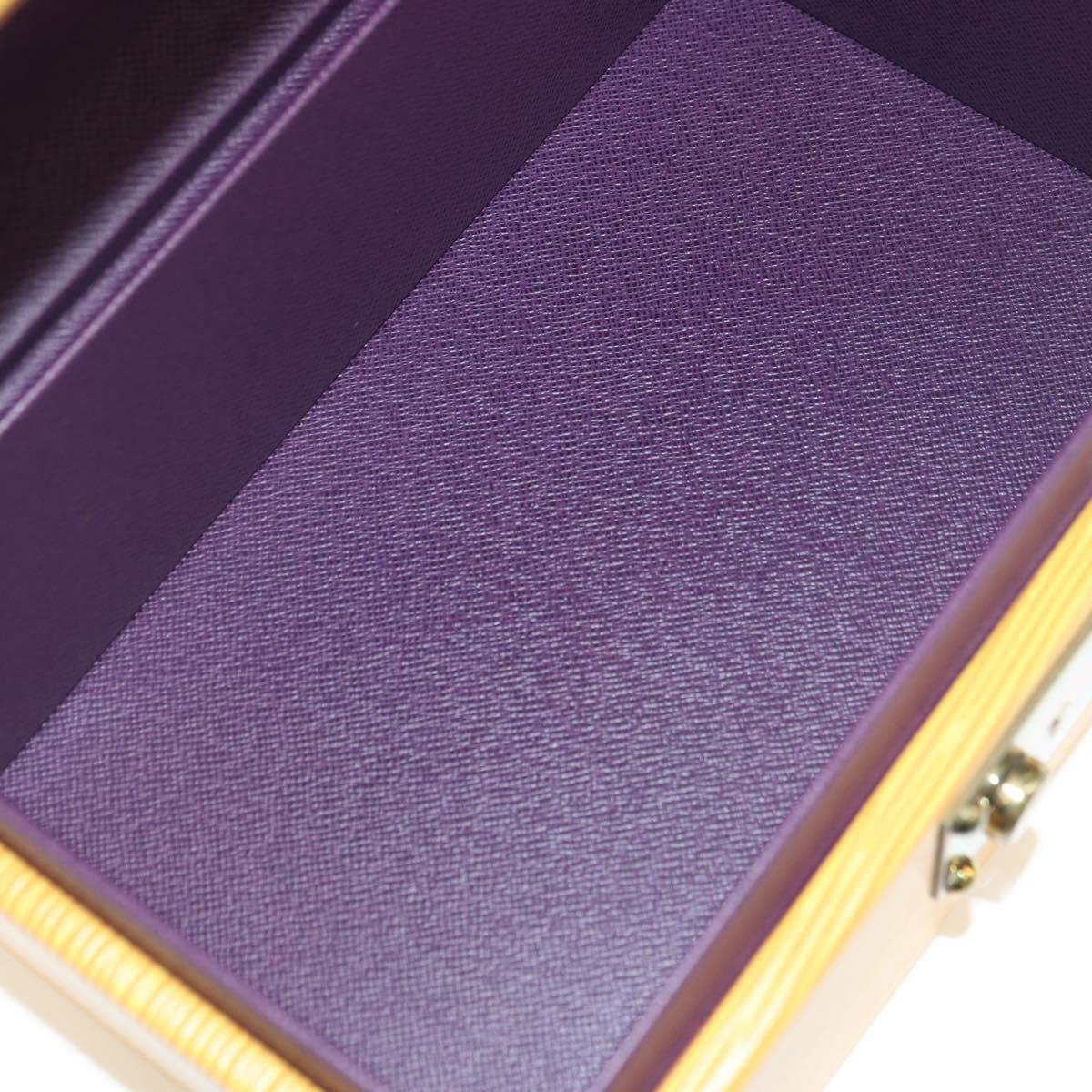 LOUIS VUITTON Epi Boite A Tour Jewelry Box SPO Yellow LV Auth 178614SV
