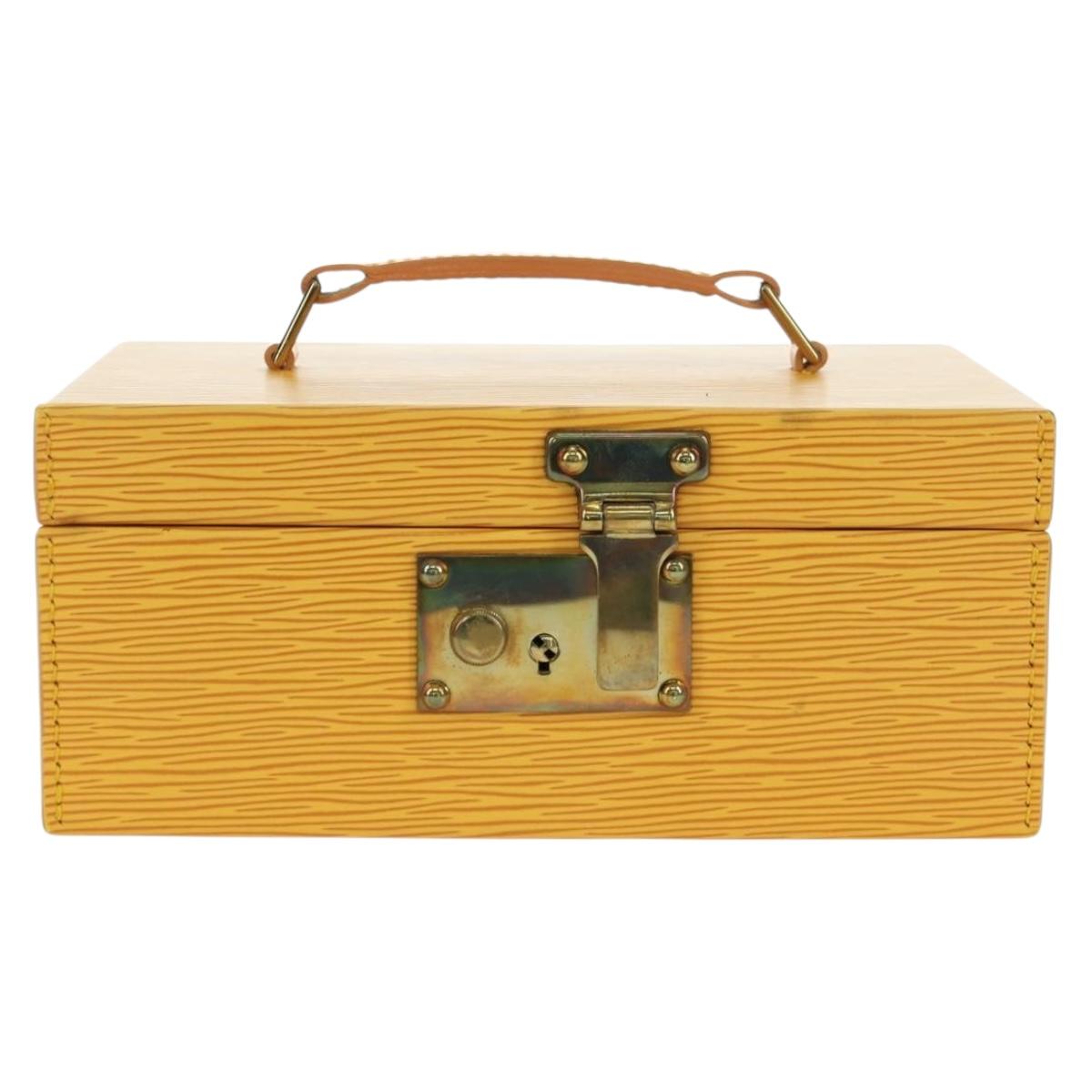 LOUIS VUITTON Epi Boite A Tour Jewelry Box SPO Yellow LV Auth 178614SV